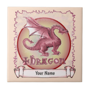 Carreau Mon Dragon Rouge
