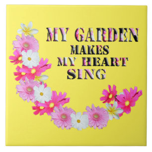 Carreau Mon Jardin Fait Chanter Mon Coeur, Carrelage En Cé