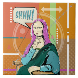 Carreau Mona Lisa pop art