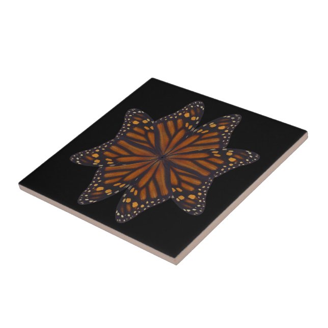 Carreau Monarque papillon ailes Motif circulaire (Côté)