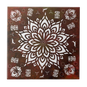 Carreau Monde animal - Faune Brown