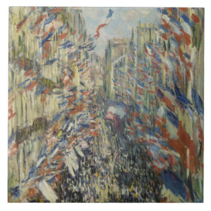 Carreau Monet 1878 La rue Montorgueil à Paris