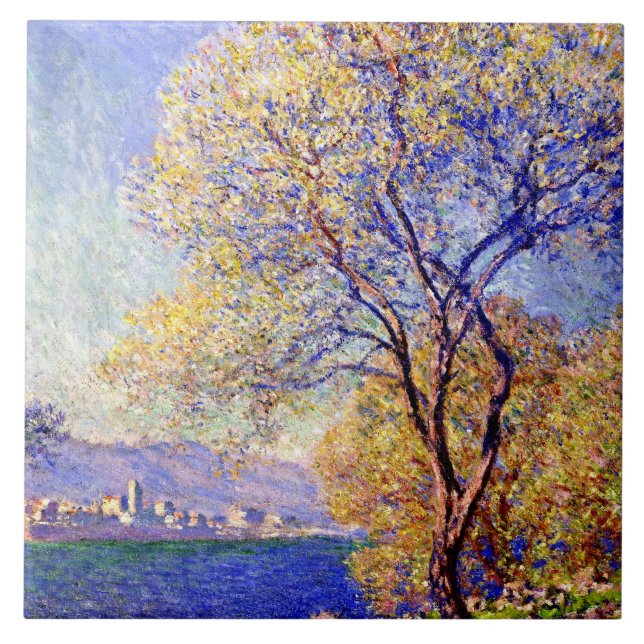 Carreau Monet - Antibes Vue depuis les jardins de Salis, (Devant)