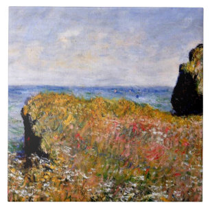 Carreau Monet - Bordure de la falaise à Pourville