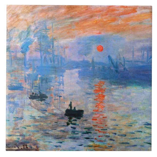 Carreau Monet - Impression, lever du soleil (Devant)