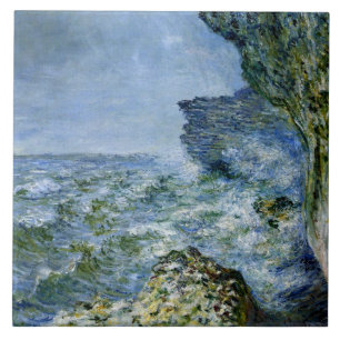 Carreau Monet - La Mer à Fécamp, oeuvre d'impressionnisme