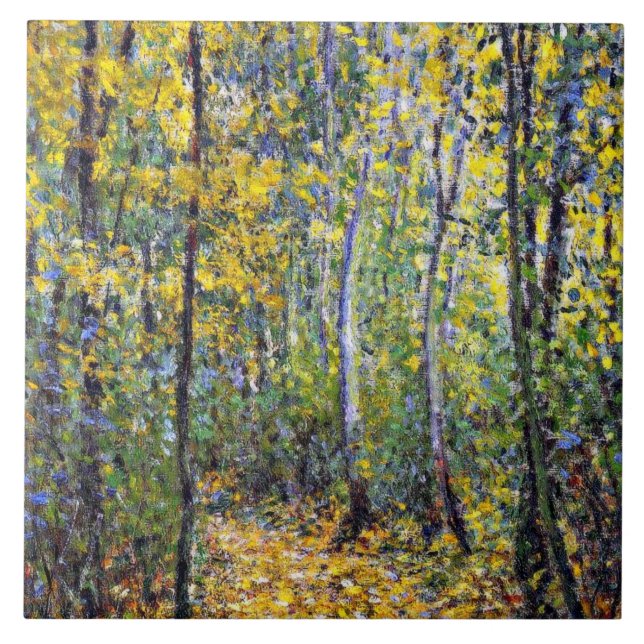 Carreau Monet - Wood Lane, célèbre peinture, (Devant)