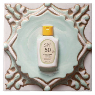 Carreau Monnaie écran solaire Lotion écran soleil drôle Sa