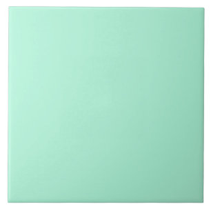 Carreau Monnaie verte Pastel Couleur solide Minimaliste