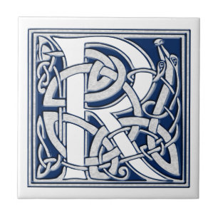 Carreau Monogramme celtique de R