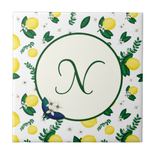 Carreau Monogramme citron