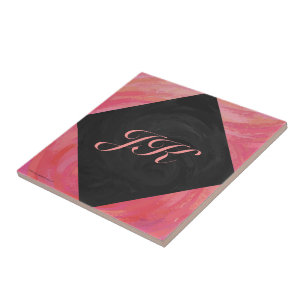 Carreau Monogramme saumon Swirl