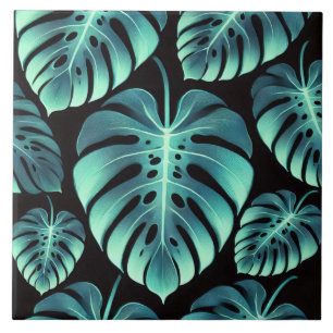Carreau Monstera mystérieux