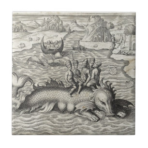 Carreau Monstre de carte/serpent de mer