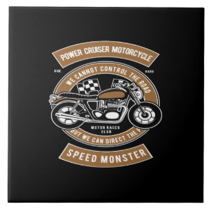 Carreau monstre de vitesse motocyclette de croiseur de pui