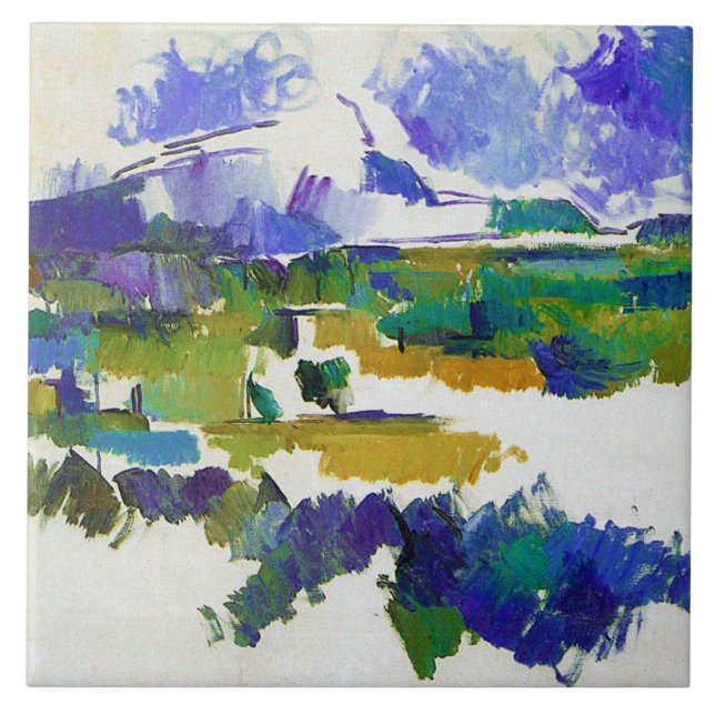 Carreau Mont Sainte-Victoire, Paul Cezanne (Devant)