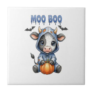Carreau Moo Boo Halloween Cow