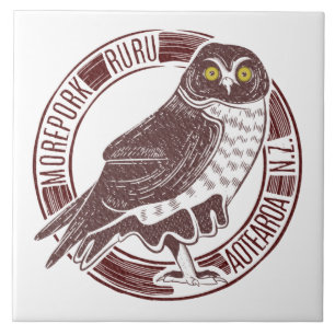 Carreau Morepork Ruru NZ Bird
