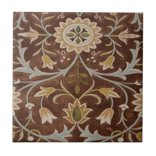Carreau Morris Little Flower Art Nouveau Détail