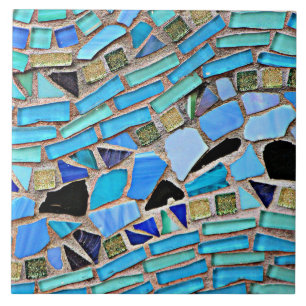Carreau Mosaic turquoise motif