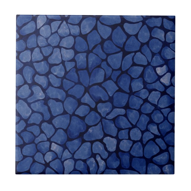 Carreau Mosaïque bleu foncé (Devant)