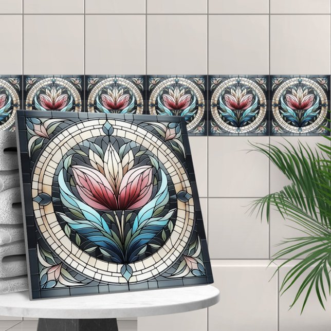 Carreau Mosaïque de verre tulipe (Créateur téléchargé)