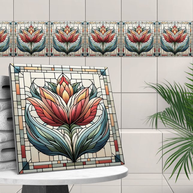 Carreau Mosaïque de verre tulipe (Créateur téléchargé)