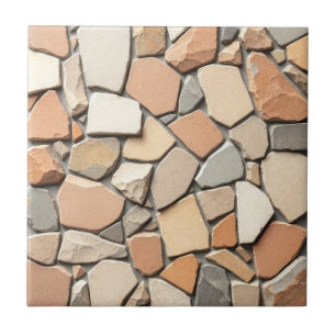 Carreau Mosaïque en pierre de couleur