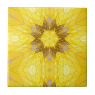 Carreau Mosaïque sud-ouest du tournesol jaune