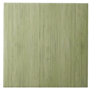 Carreau Moss Green Bamboo Wood Grain Look