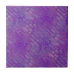 Carreau Motif à rayures violet rose lilas batik