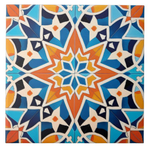 Carreau motif à thème cool marocain