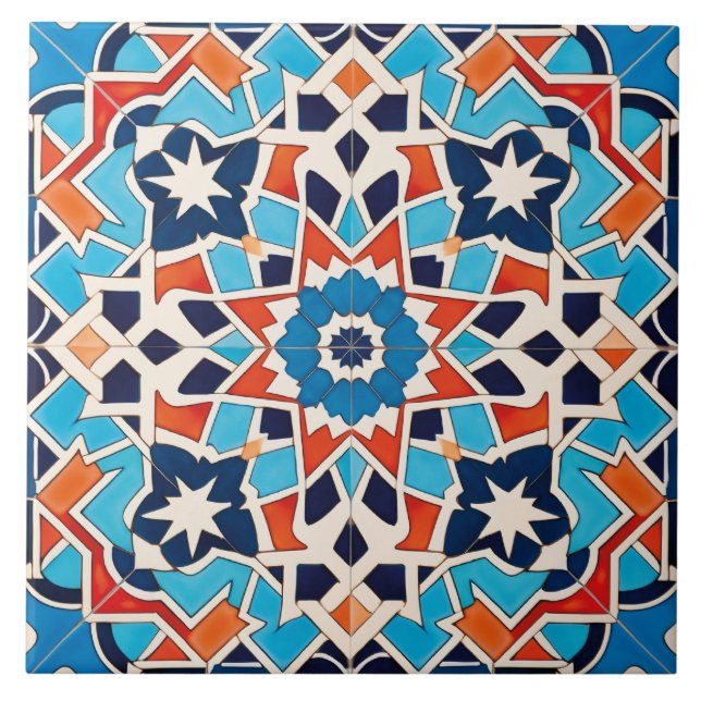 Carreau motif à thème cool marocain (Devant)