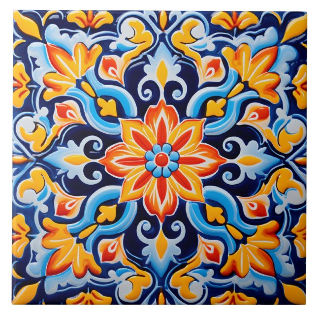 Carreau Motif à thème mexicain (Devant)