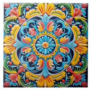 Carreau Motif à thème mexicain