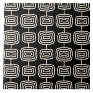 Carreau Motif Abstrait anneaux atomiques