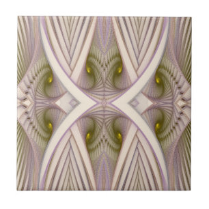 Carreau Motif Abstrait blanc et violet d'équinoxe verne