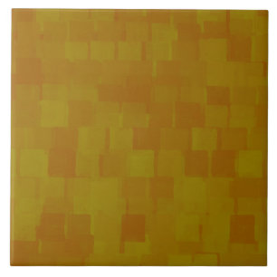 Carreau Motif Abstrait Brun Vert