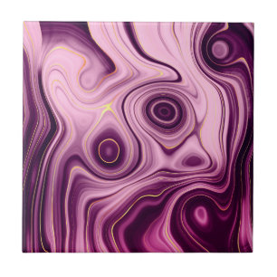 Carreau Motif Abstrait couleur violet Glam Light de luxe