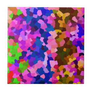 Carreau Motif Abstrait en mosaïque cristallisée