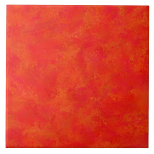Carreau Motif abstrait orange rouge