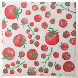 Carreau Motif aquarelle de tomates