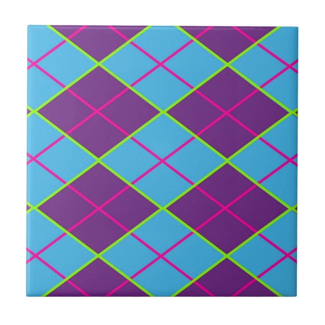 Carreau Motif Argyle Classique (Devant)