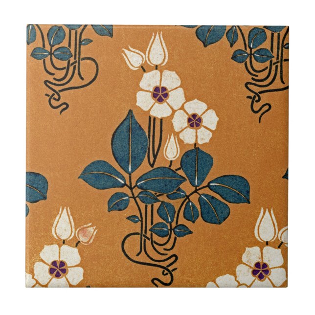 Carreau motif Art Nouveau #7 (Devant)