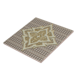 Carreau Motif avec Emblèmes de diamant ・ Grande ・ Car