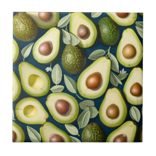 Carreau Motif Avocado répétitif avec contraste texturé