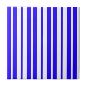 Carreau Motif Bleu Blanc Vertical Grilles
