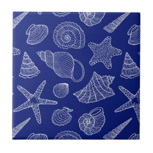 Carreau Motif Bleu Clair Shell