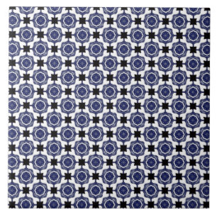 Carreau Motif bleu et vert #1