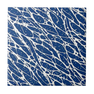 Carreau Motif bleu marine